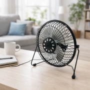 Вентилятор автомобильный Moltis MVM-10211 (19 см) с USB - охлаждение салона авто черний 10012