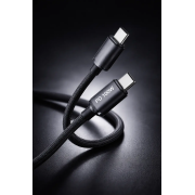 Кабель Moltis USB-C / USB-C 1м, PD 100W, быстрая зарядка ноутбука и телефона