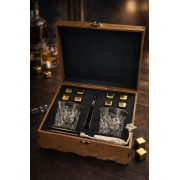 Набор для виски Moltis MR-1019 – 2 стакана Rocks и 8 кубиков для охлаждения