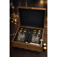 Набор для виски Moltis MR-1019 – 2 стакана Rocks и 8 кубиков для охлаждения
