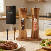 Набор мельниц Moltis для кухни и ресторана, соль и перец, 2 шт