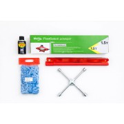 Набор автомобилиста 5 в 1 — домкрат 1,5 т, баллонный ключ, буксировочный трос, аварийный знак, WD-40