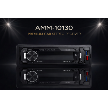Магнитола автомобильная Moltis AMM-10130 без дисков с Bluetooth, USB, FM, поддержка MP3, универсальная для авто 10013