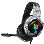 Игровые наушники Onikuma K19 с микрофоном и RGB-подсветкой, полноразмерные проводные наушники для ПК и ноутбука (V1)