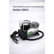 Компрессор автомобильный Moltis 12В электрический, автостоп, 37 л/мин, 7 атм, для подкачки шин R13–R17 10009