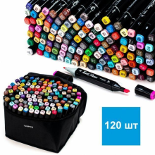 Набор для рисования Moltis SketchArt LUX с 120 двухсторонними маркировочными маркерами — маркеры на спиртовой основе.