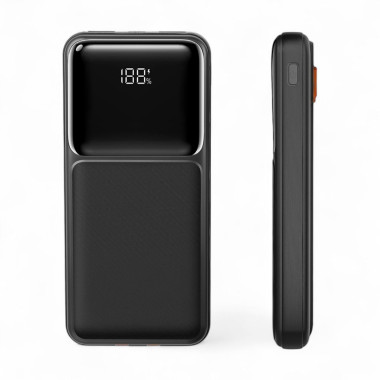 Power bank 20000mAh с дисплеем встроенный кабель USB-C Lightning А-02