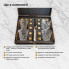 Подарочный набор виски Moltis: 4 Rocks стакана, золотые кубики SMG-4106