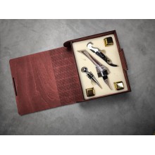 Винный набор "Сомелье" Moltis в деревянном футляре-книге (MV-1201) 10121 Винный набор "Сомелье" Moltis в деревянном футляре-книге (MV-1201) 10121