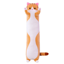 Гигантская мягкая плюшевая игрушка Weber Toys Длинный Кот Батон котейка-подушка 50 см